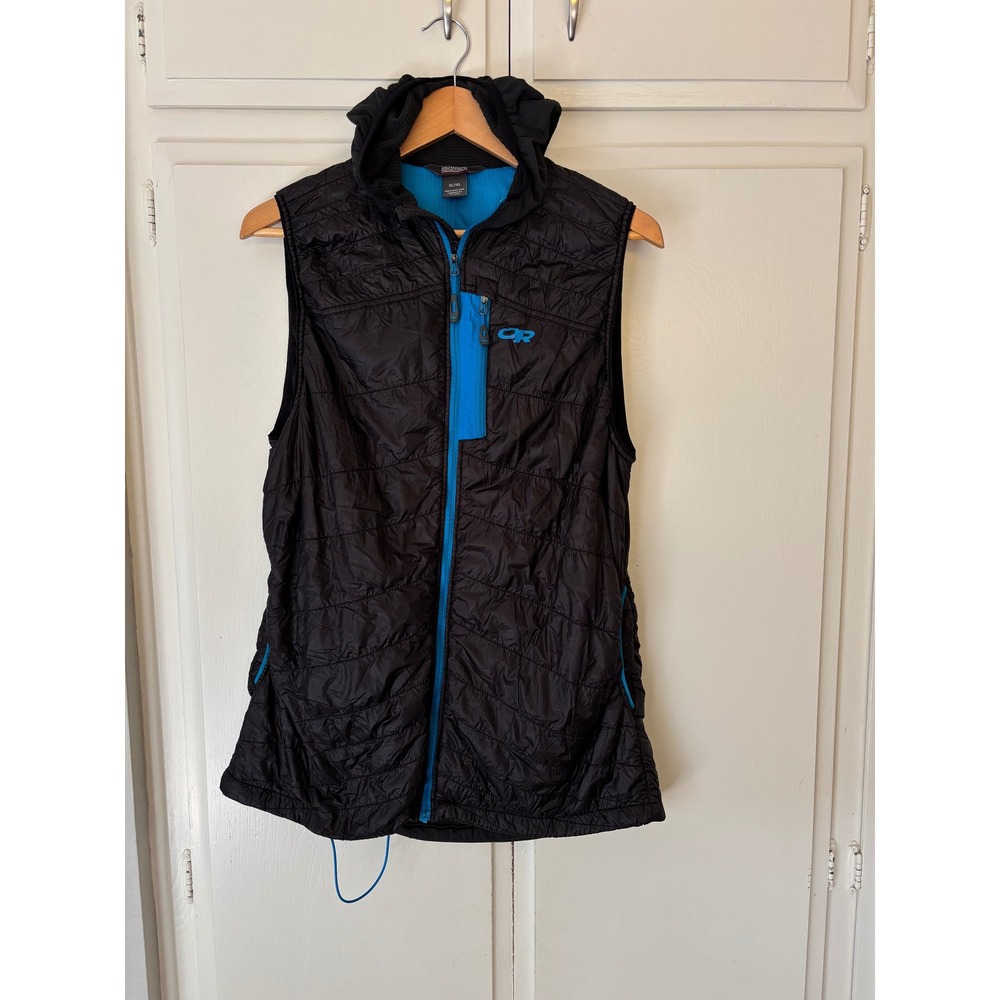 Outdoor Research Deviator Hooded Vest Mens XL Black Polartec Alpha Insulated